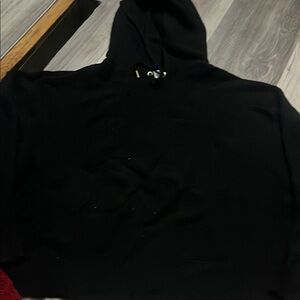 Women's Black knitted Hoodie Sweater